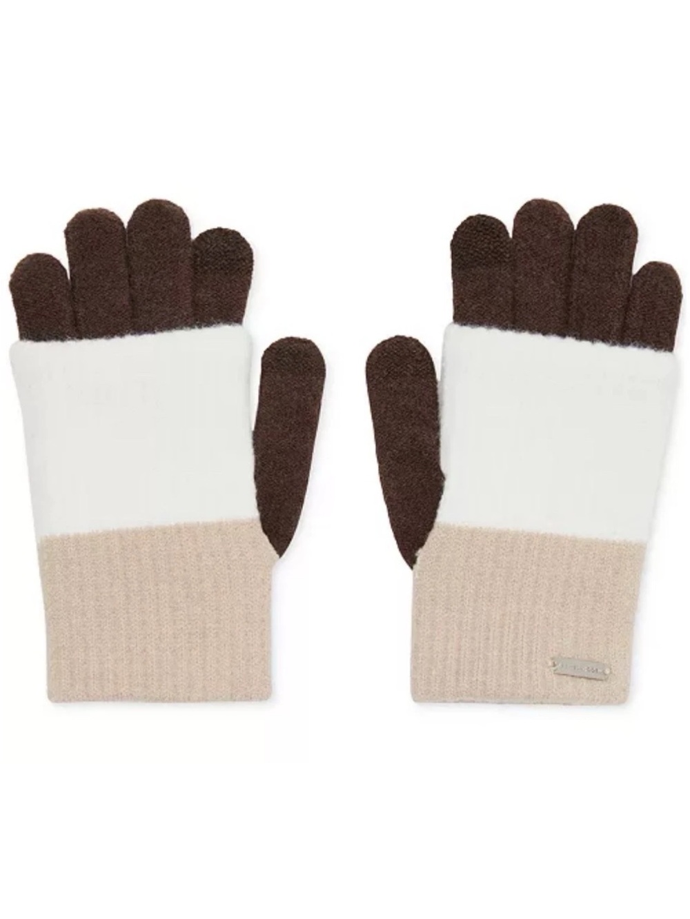 Steve Madden Women's Color-Blocked Long Cuff Magic Gloves - Multi Tan One Size